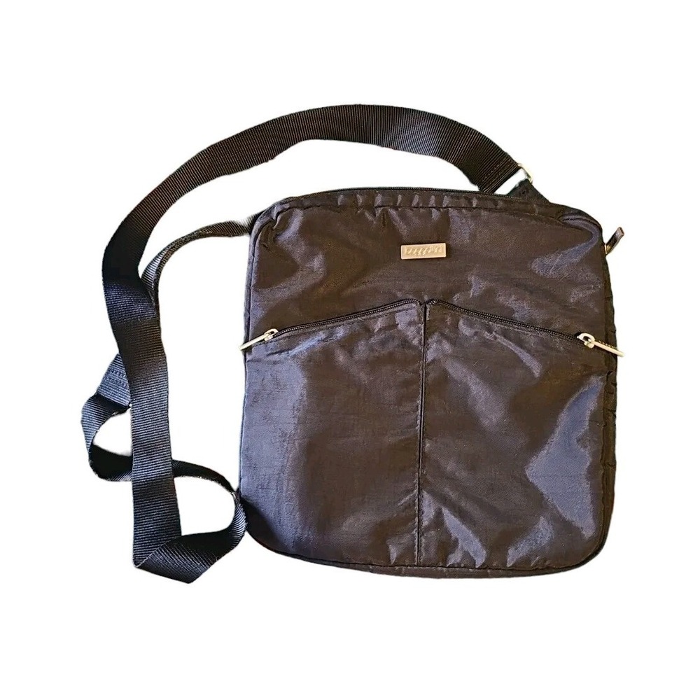 Baggallini RFID Black Crossbody Bag Small Large Capacity Adjust Vacay Cruise 28D